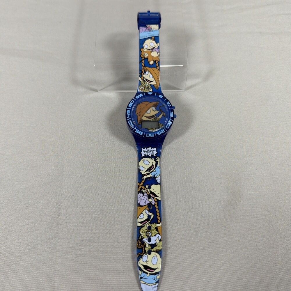 Vintage Nickelodeon The Rugrats Movie Digital Kids Watch Blue Tommy 1998
